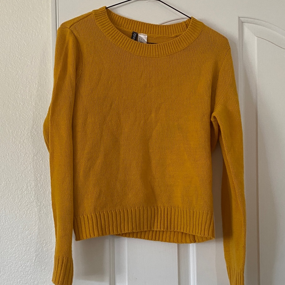 Divided Golden Yellow Women's Sweater